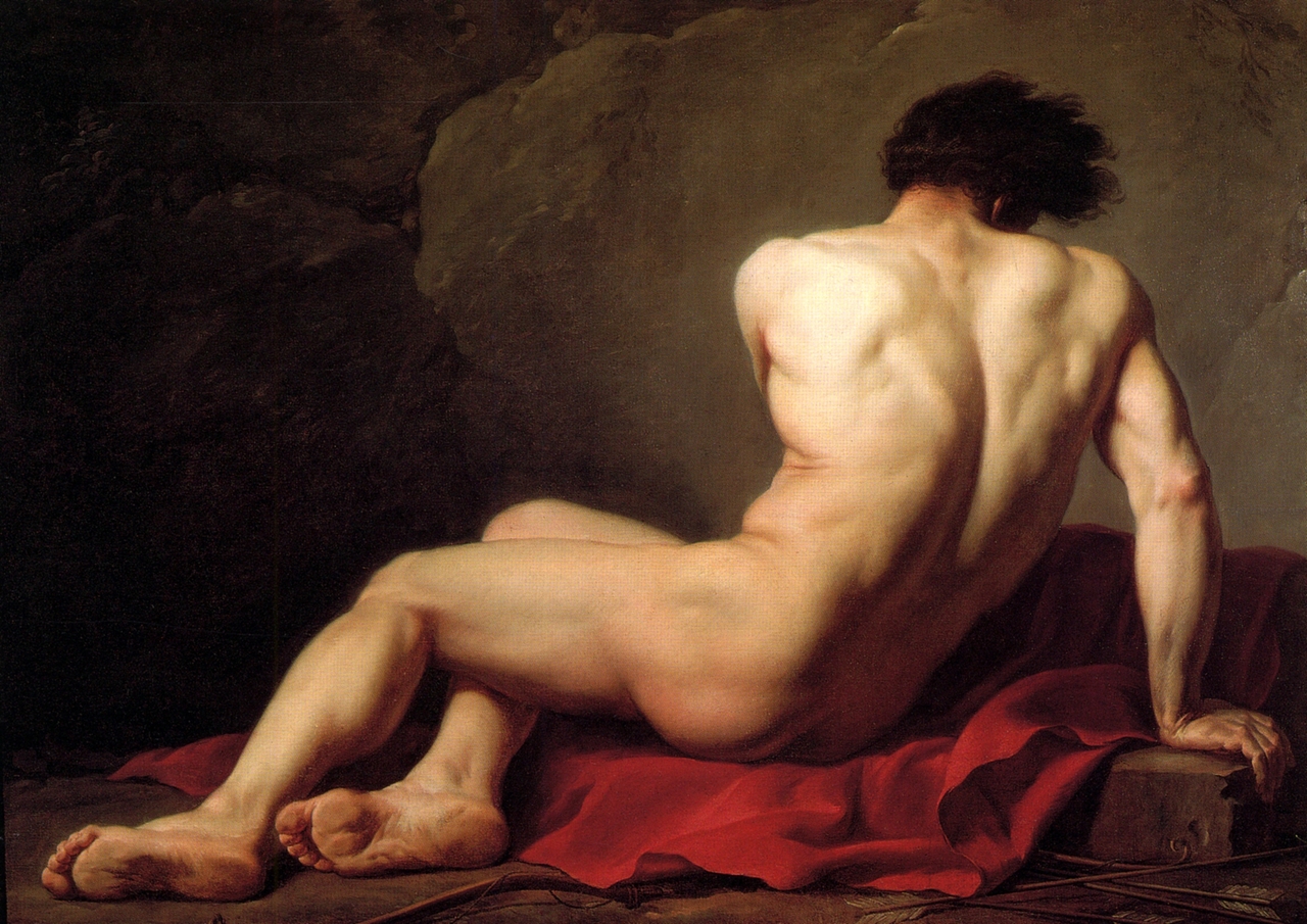 자크 루이 다비드, 파트로클로스, 1780, 캔버스에 유채, 122x170cm, 토마-앙리 미술관