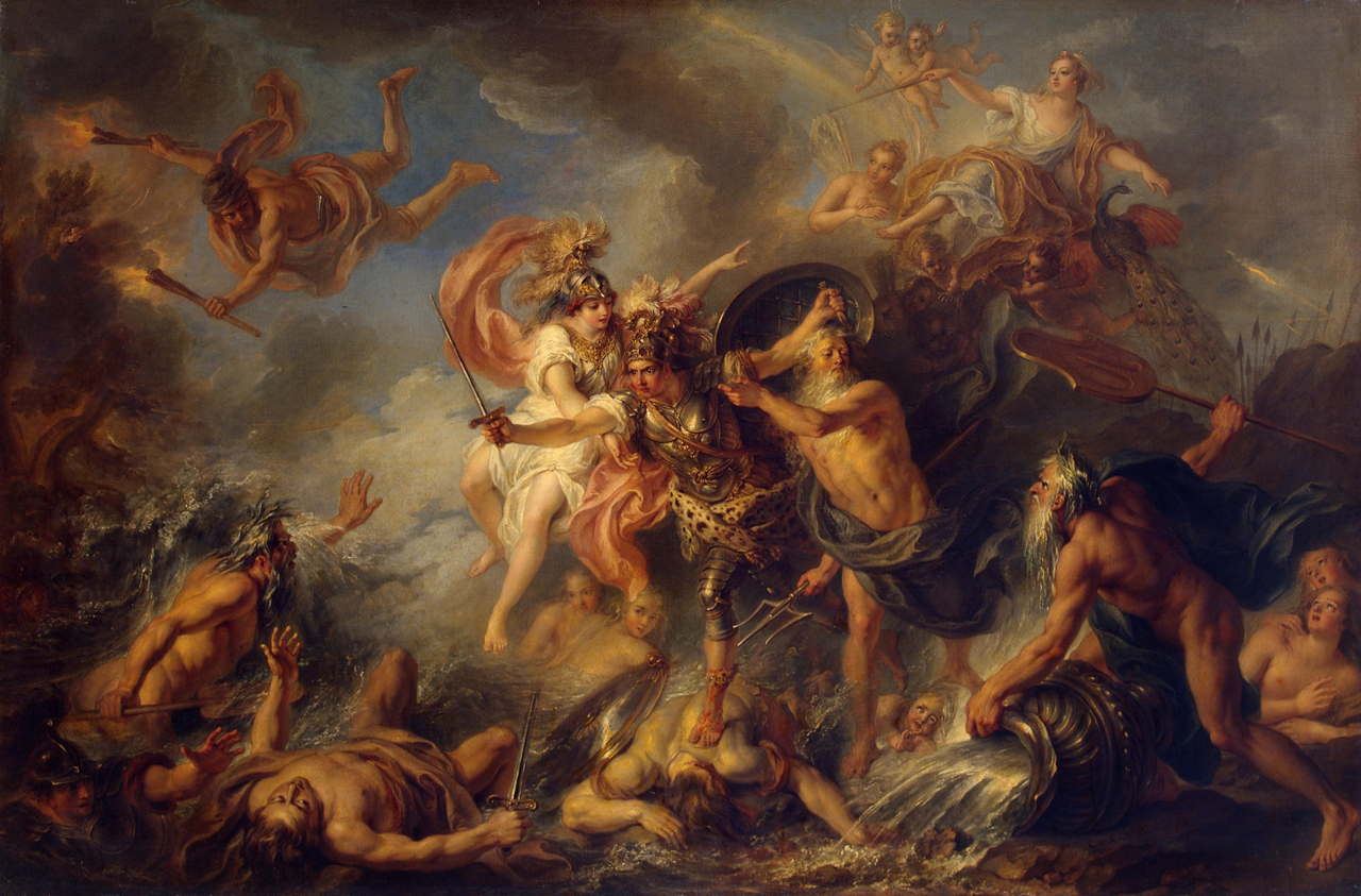 샤를 앙투안 쿠아펠, 아킬레우스의 분노, 1737, 캔버스에 유채, 147x195cm, 에르미타주 미술관