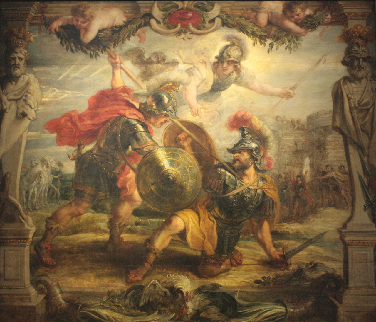페테르 파울 루벤스, 헥토르를 물리치는 아킬레우스, 1630, 패널에 유채, 108x127cm, 포 미술관