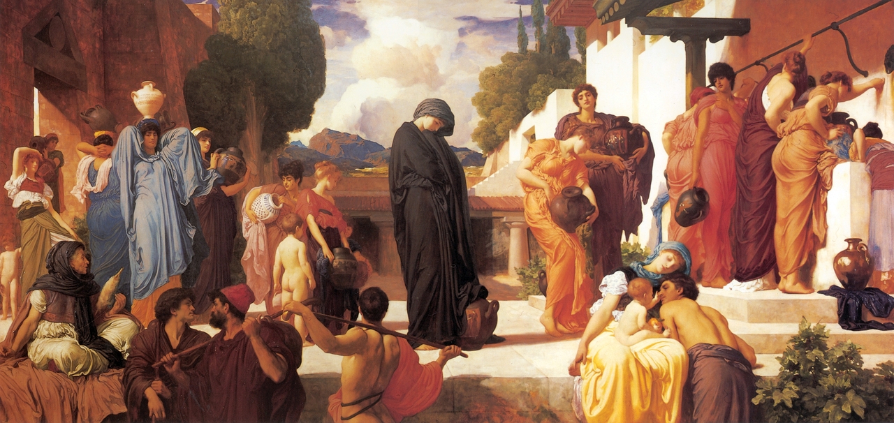 프레더릭 레이턴, 포로, 안드로마케, 1886~1888, 캔버스에 유채, 197x407cm, 맨체스터 아트 갤러리