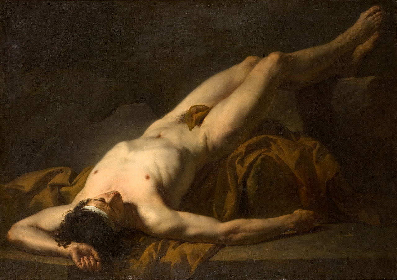 자크 루이 다비드, 헥토르의 몸(시신), 1778, 캔버스에 유채, 124x172.5cm, 파브르 미술관