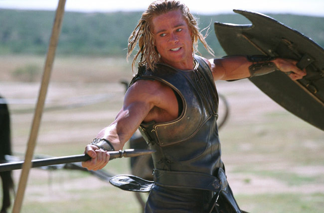 볼프강 페터젠, 영화 트로이(Troy·2004) 스틸컷. 아킬레우스 역의 브래드 피트