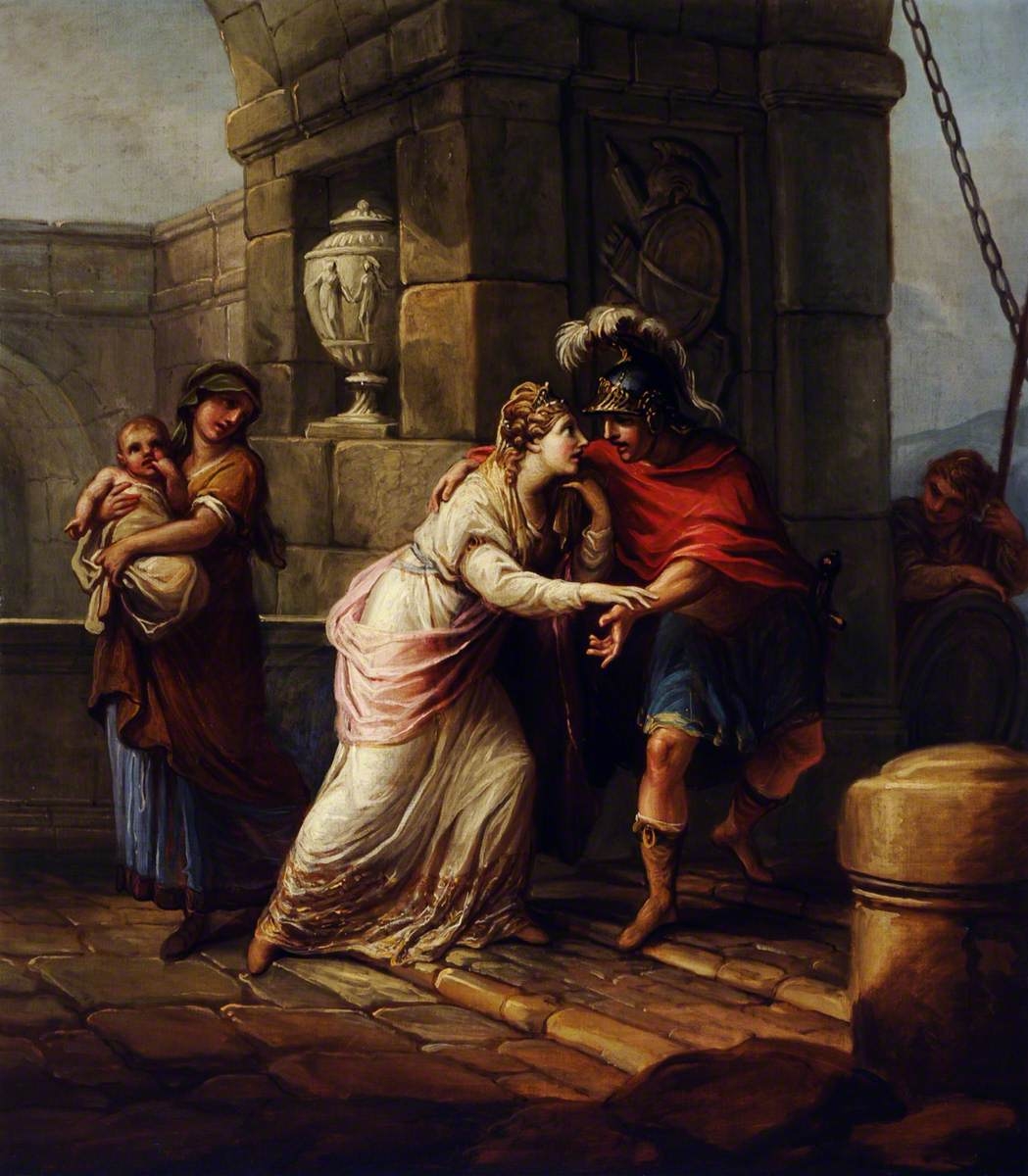 안토니오 주치, 헥토르와 안드로마케, 1773, 캔버스에 유채, 101x86cm, 내셔널 트러스트
