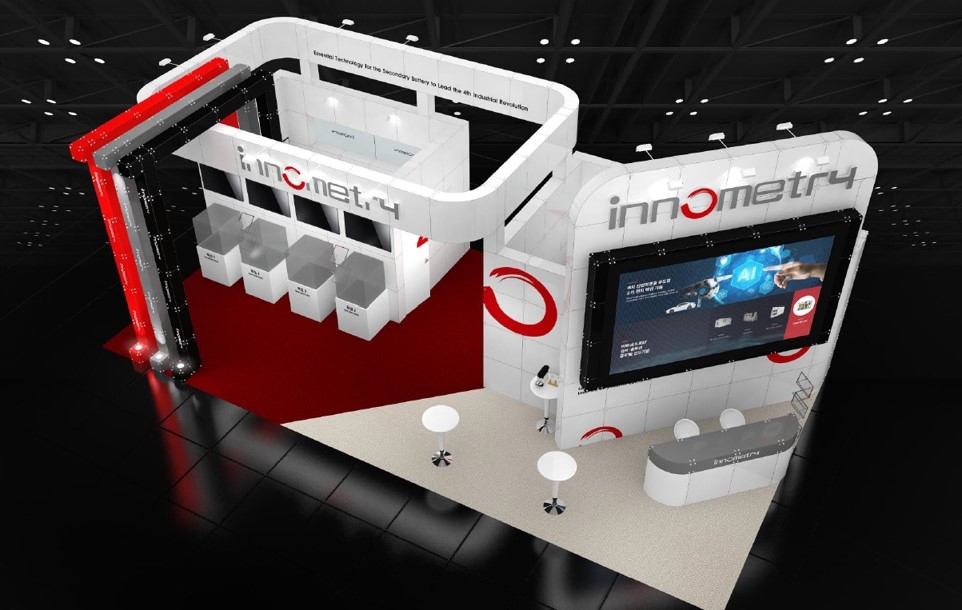 Innometry’s exhibition booth at InterBattery 2025 (Innometry)