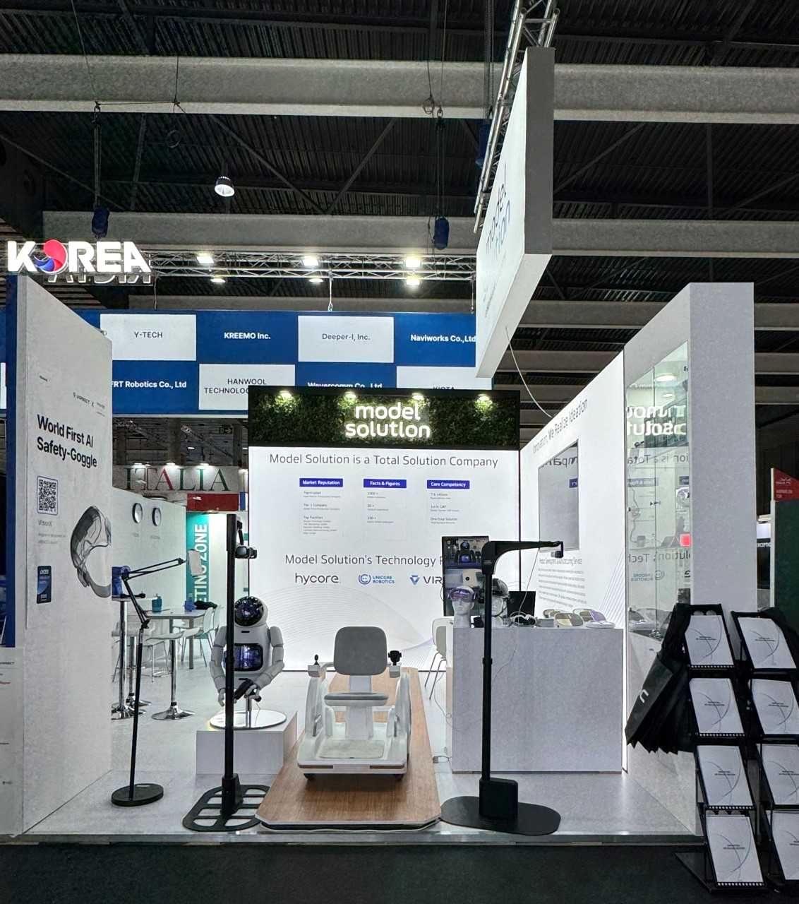 모델솔루션이 MWC에 마련한 부스 [한국앤컴퍼니 제공]