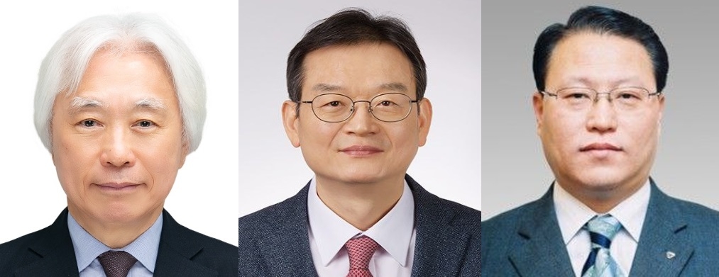 유태호(왼쪽부터) 태광산업 대표 내정자, 김대현 흥국생명 대표 내정자, 유재준 KH금융파트너스 대표 내정자. [태광그룹 제공]