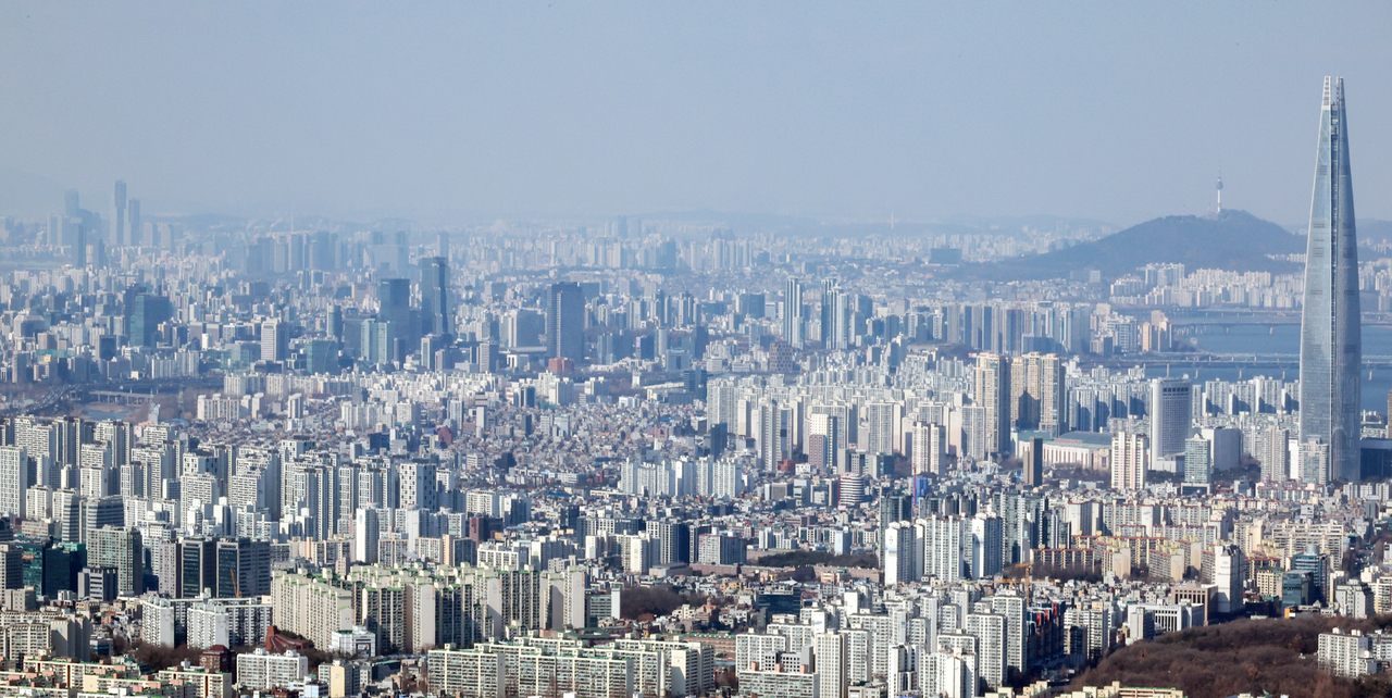 서울 일대 아파트 모습. [연합]
