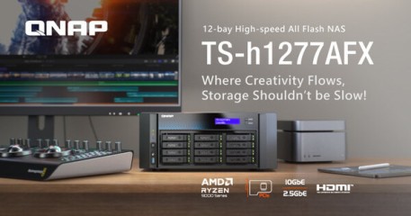 QNAP, 올플래시 NAS 'TS-h1277AFX' 공개 - 크리에이티브 및 가상 워크로드 최적화로 전문가 역량 강화