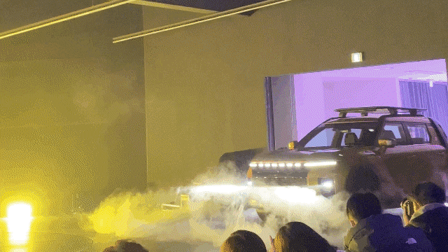 KG Mobility's Musso EV (Lim Jae-seong /The Korea Herald)