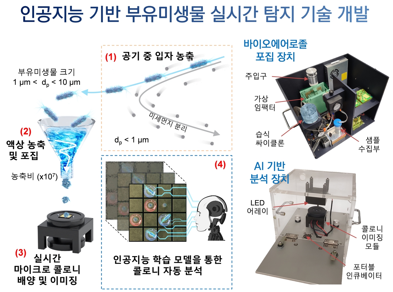인공지능 기반 부유미생물 실시간 탐지 기술 개요.[세종대학교 제공]