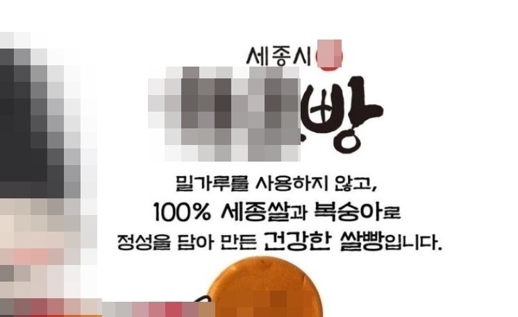 업체의 세종시 기념품빵 홍보문구 [업체 웹사이트 갈무리]