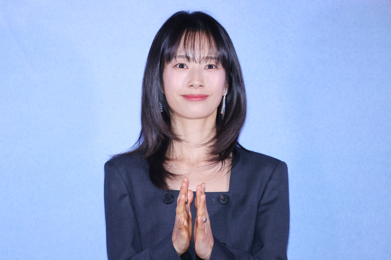 배우 곽선영이 5일 오후 서울 용산구 CGV용산아이파크몰에서 열린 영화 ‘침범’ 언론시사회 및 기자간담회에서 포즈를 취하고 있다. 연합