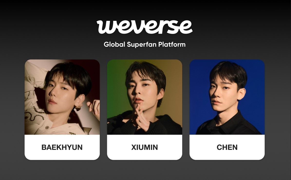 EXO-CBX on Weverse fan platform (Weverse Company)