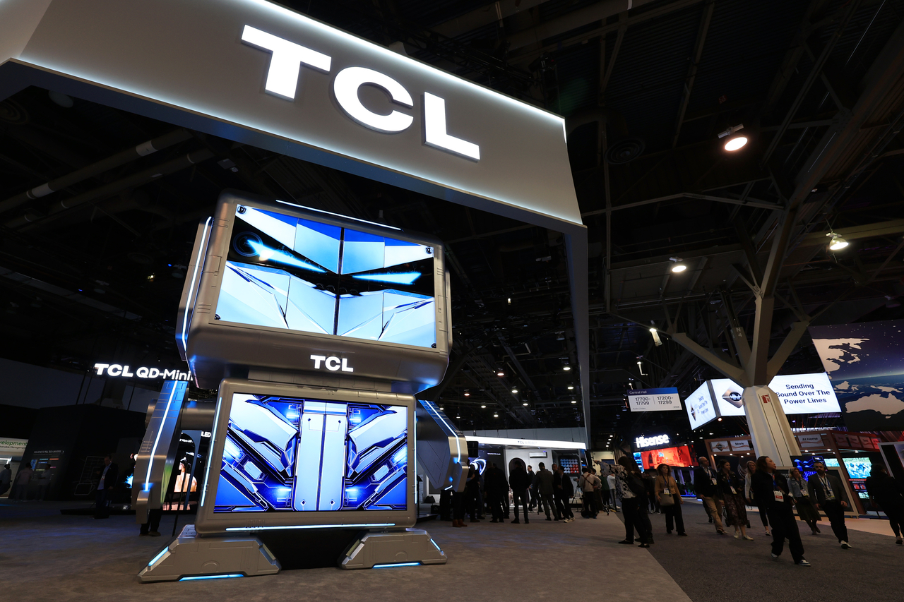 TCL CES 2025 전시장 전경  [연합]