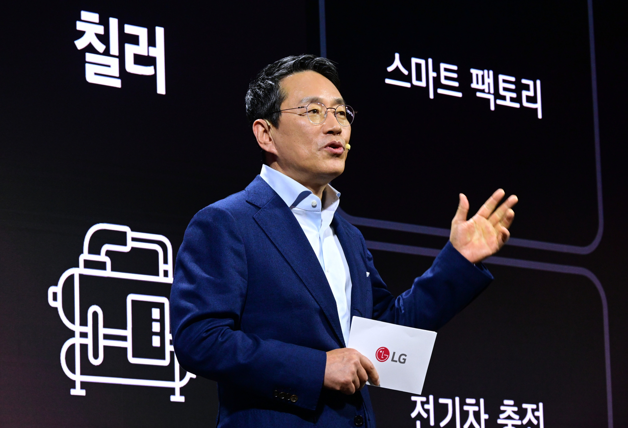 LG전자가 상반기 신입사원 채용에서 가전사업본부의 연구개발(R&D) 인력만 뽑기로 했다. 사진은 조주완 LG전자 최고경영자(CEO)  [LG전자 제공]