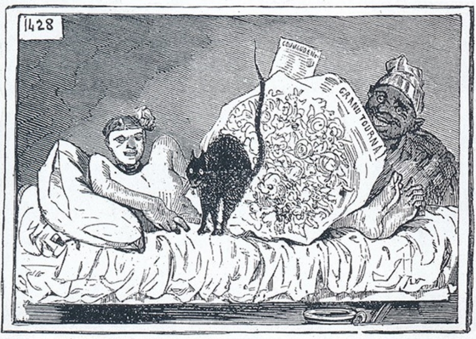 올랭피아를 조롱한 릴뤼스트라시옹 만평, 1865(6월 3일)