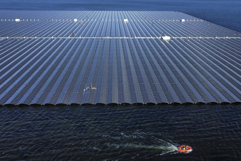 Europe posts record year for clean energy use as Trump pulls US toward fossil fuels. Nearly three-quarters of the EU’s electricity doesn’t emit planet-warming gases into the air - with 24% of electricity in the bloc coming from nuclear power which also doesn’t release greenhouse gases, a report released by the climate energy think tank Ember found. This is far higher than in countries like the United States and China, where nearly two-thirds of their energy is still produced from carbon-polluting fossil fuels like coal, oil and gas. A floating solar farm operates on the Cottbuser Ostsee lake near Cottbus, Germany, Oct. 16, 2024. [AP]