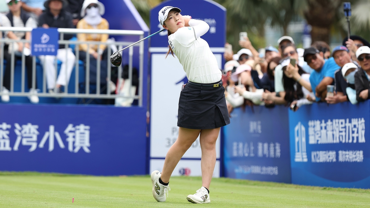 2타 차 선두로 최종라운드에 나서는 다케다 리오. [사진=LPGA]