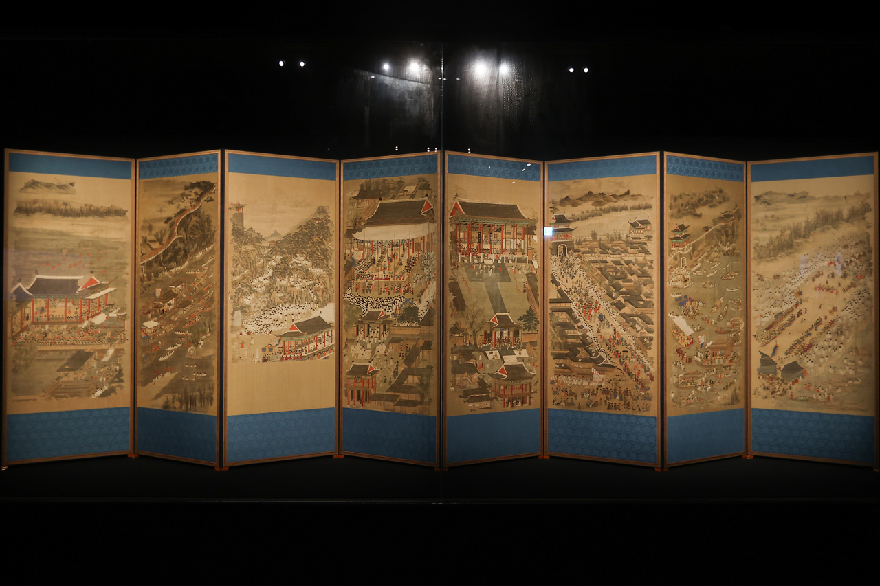 “Welcoming Banquet of the Governor of Pyeongan” at the Leeum Museum of Art in Seoul on Monday (Yonhap)