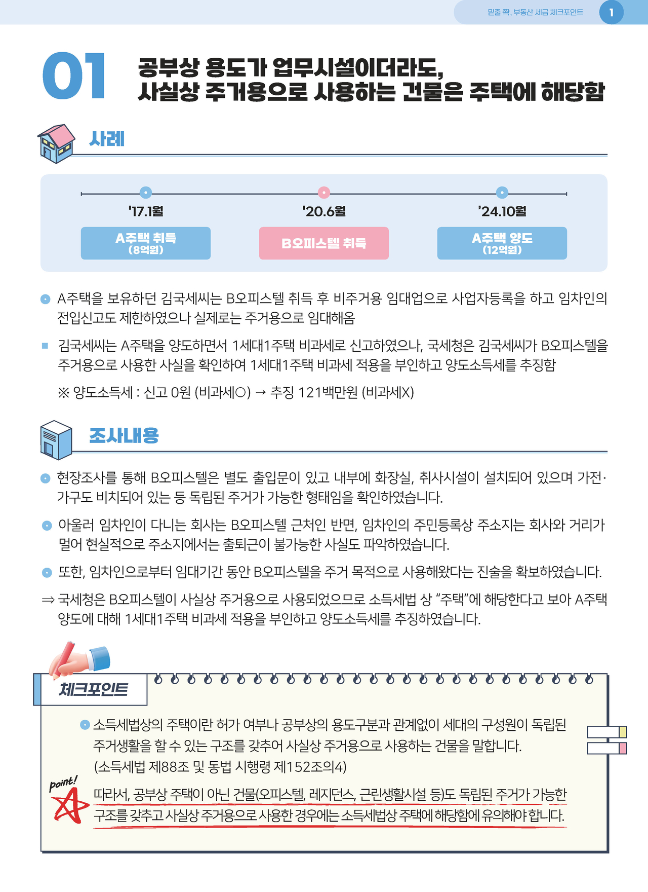 ‘밑줄 쫙, 부동산세금 체크포인트’
