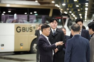 신상진 성남시장, 정상운행 개시 성남종합버스터미널 방문