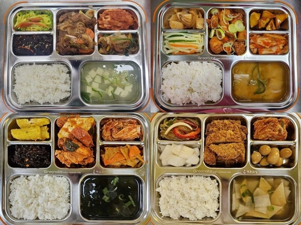 순천로컬푸드 ‘여미락’에서 만든 도시락.